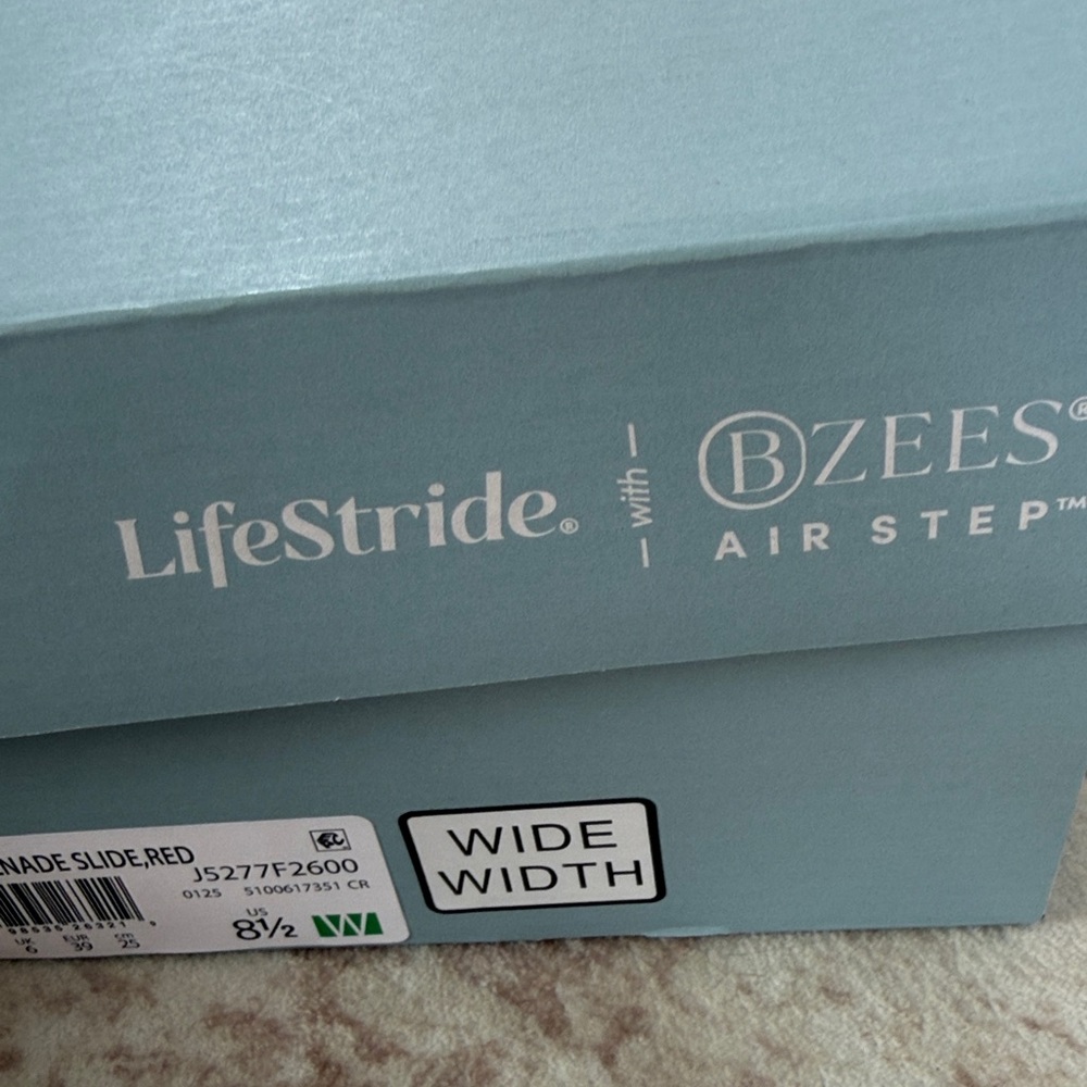 Life Stride Women's Bold Red Sandals - Picture 4 of 5
